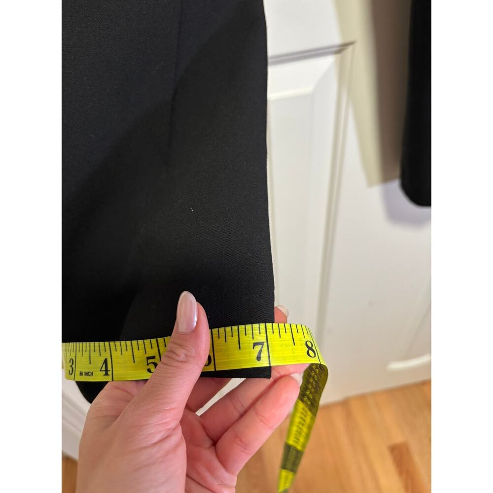 Zara Women's Black Tuxedo Dress Pants Satin Waistband Size L - Picture 9 of 9